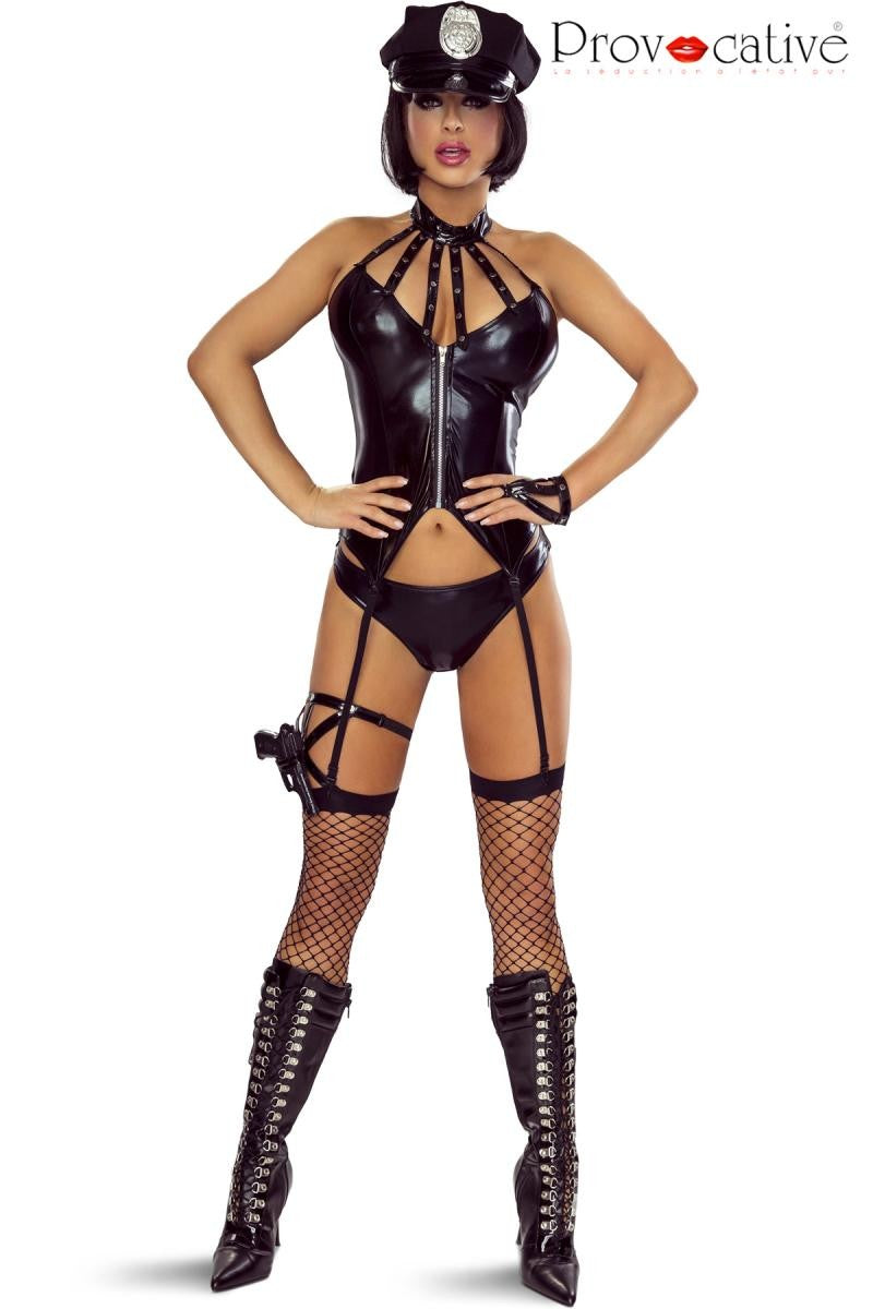 6-teiliges Polizei Outfit PR1306 - S/M 6-teiliges Polizei Outfit PR1306 - S/M